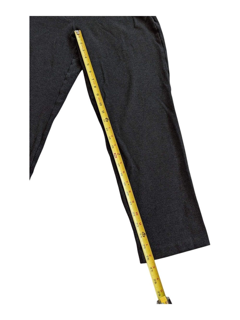 Dalia Charcoal Black Textured Pull-on Pointe Dress Pant - Picture 6 of 8